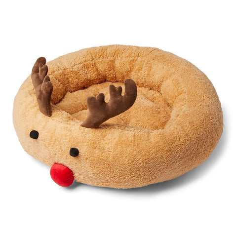 Super Soft Rudolf’s Rest Christmas Pet Bed – Festive Plush for Cats & Small Dogs