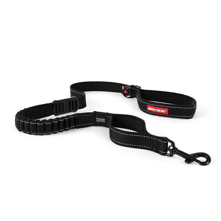 EzyDog ZeroShock Dog Lead – Black 120cm Shock-Absorbing Leash